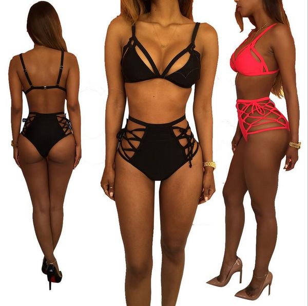 

summer new color swimsuit split bikini ns002, White;black