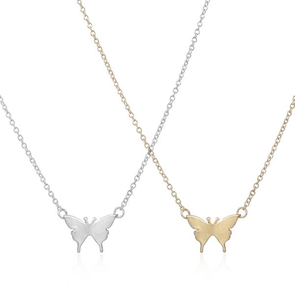 Heißer verkauf Neue Ankunft Gold Halskette Nette Schmetterling Anhänger Insekt Halsketten für Frauen Einfache Tier Frauen Lange Halskette EFN004-F