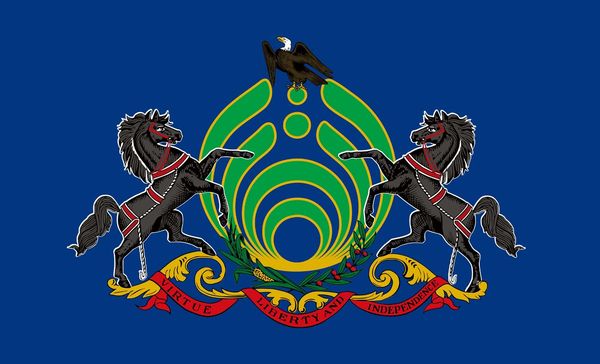 

3 фута x 5 футов флага Pennsyivania Bassnectar 100D полиэфир декоративные баннер с двумя металли