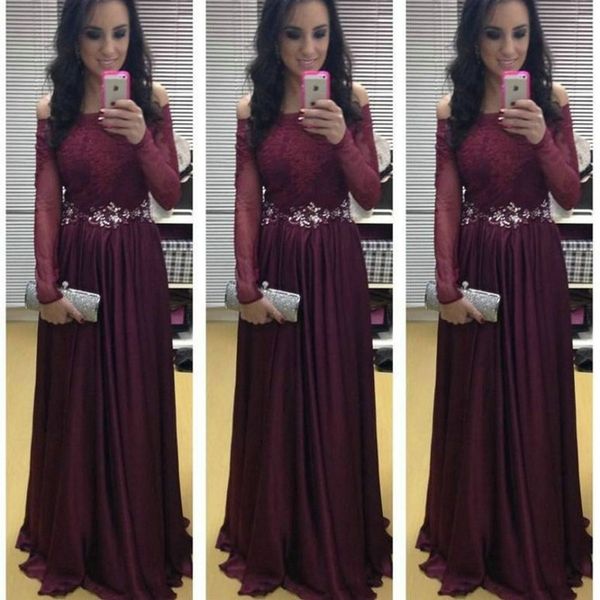 

luxurious cap sleeve a-line long prom dresses chiffon beaded formal prom gowns robe de bal party evening dresses, Black