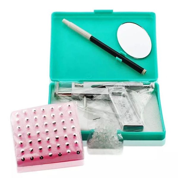 

wholesale- ear body piercing pierce gun kit with studs metal durable box 2016