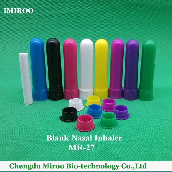 

120sets/lot 2016 ce approved 4 full parts blank aromatherapy nasal inhaler sticks with 8 rainbow color