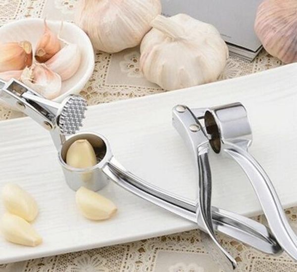 

new arrival stainless steel garlic press kitchen accessories gadegts cooking vegetable tools garlic peeler crusher descascador