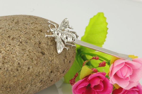 

2pcs side hair clip women lady girls exquisite gold bee hairpin hair accessories decorations women hair jewelry, Golden;silver