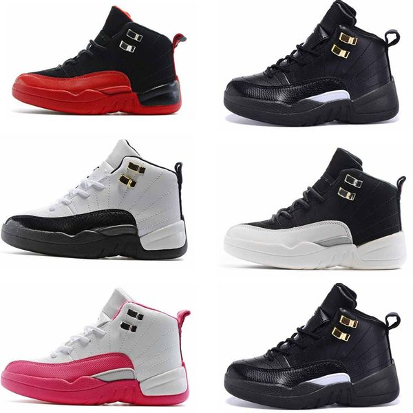 

Boy & girls 12s Flu Game Infant basketball shoes kids French blue Master Playoff children athletic 12s sports Toldder sneaker