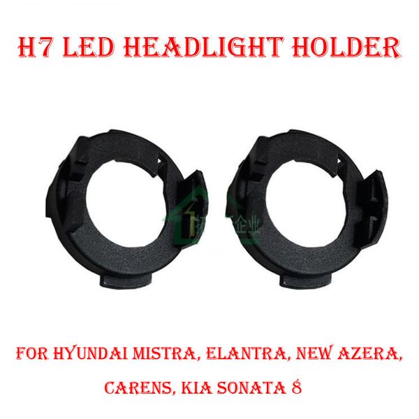 

2PCS H7 LED Headlight Conversion Kit Bulb Base Holder Adapter Retainer Socket Clip For Hyundai Mistra Elantra New Azera Kia Sonata 8 Carens