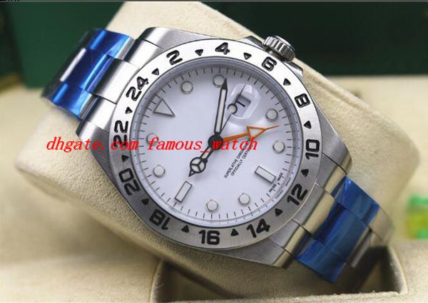 

luxury wristwatch ii 216570 42mm white dial stainless steel bracelet automatic movement men's watch, Slivery;brown