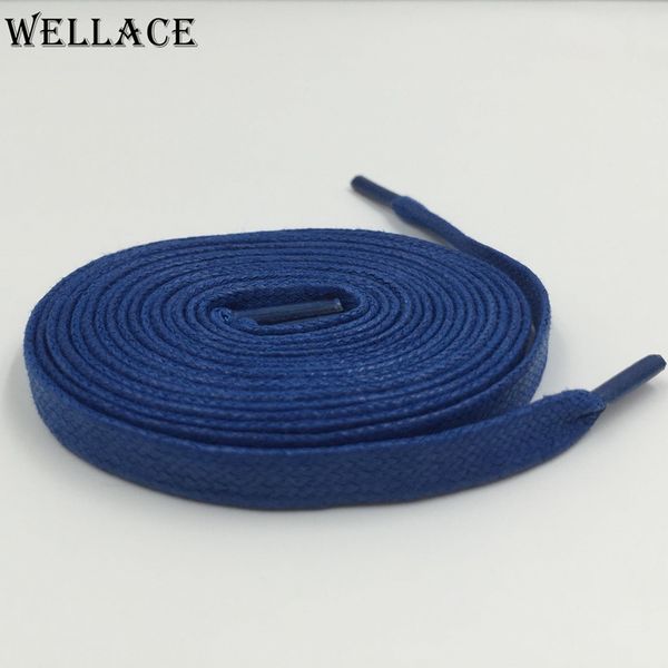 

wellace высокое качество fashion blue плоские вощеные хлопчатобумажные шнурки вощеная шнур шнур воска тонкие шнурки 160 см для сапог кожаные, White;pink