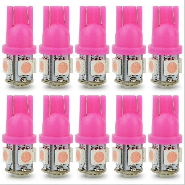 

500x t10 5050 w5w 5 smd 194 168 led white car side wedge tail light lamp bulb 12v