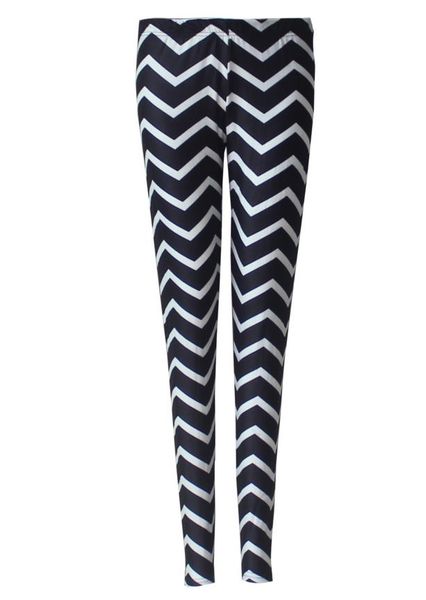 Donne Elk Deer Stampato Pantaloni skinny elastici Leggings Stripe Chevron Pantaloni attillati teen girl lady Xmas Series abbigliamento regalo 16 stili S M L XL