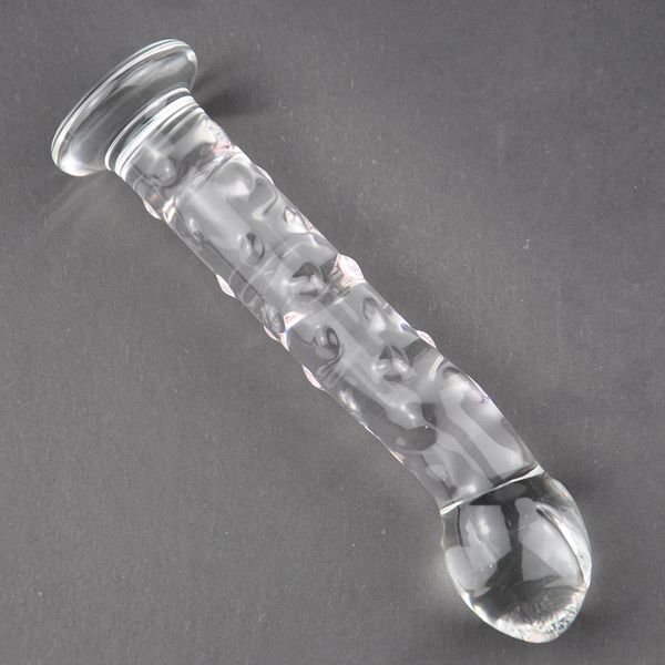 Glass Sex Toys Dildo Glass Penis Anal Butt Plug Plug Vaginal G-Spot Massager Brinquedos sexuais para mulheres #R478