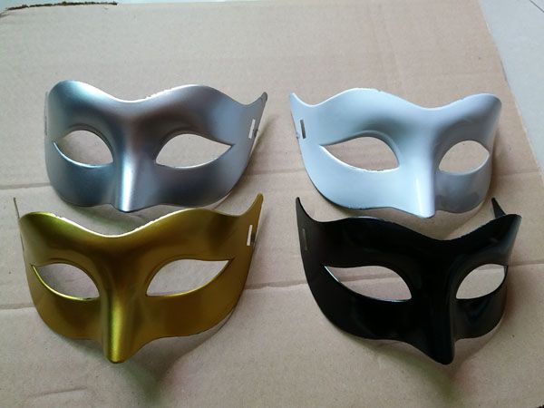 Maschera veneziana in maschera Mardi Gras Maschera per feste Decorazioni per costumi Colori assortiti (Oro Argento Nero Bianco) Taglia unica per la maggior parte degli adulti