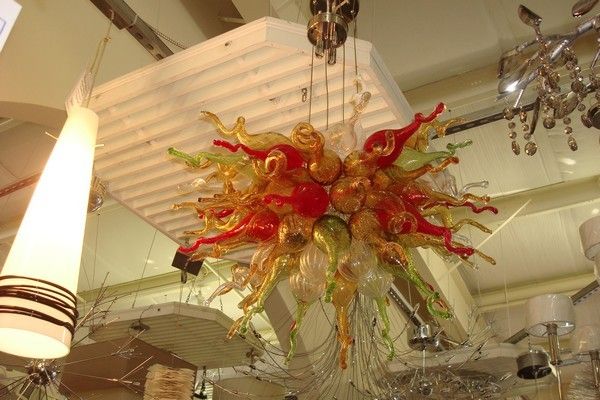 

victorian home lighting colored glass small chandelier 100% mouth blown borosilicate style murano glass pendant light