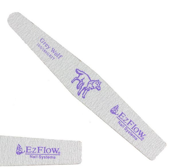 

wholesale- 100pcs 2 sides ezflow grey wolf nail file 100/180manicure pedicure nail tools