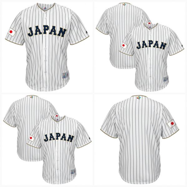 

Womens Japan 2017 World Baseball Classic Jersey White 100% Stiched Embroidery Logos Customized Cool Base Team Jerseys 100% Stiched