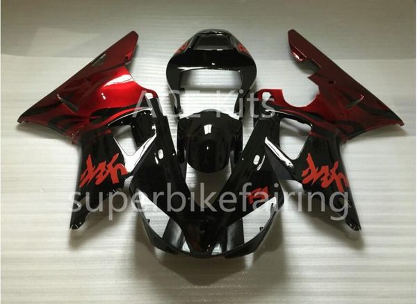 3Gifts Neue heiße Verkäufe Fahrradverkleidungs-Kits für Yamaha YZF-R1 1998 1999 R1 98 99 YZF1000 Cool Black Red SX9