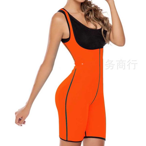 

wholesale- 2017 orange neoprene latex women slimming body shaper corset waist trainer plus size bodysuit underwear shapewear waist cincher, Black;white