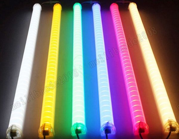 Yeni LED Neon Ba Burcu IP 66 LED Dijital Tüp / LED DMX Tüp Renk Değişim Su Geçirmez Renkli Tüpler Bina Dekorasyon Tüp Işık Myy