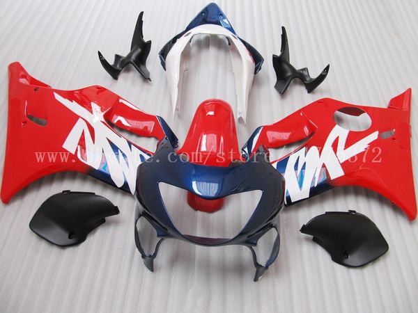 

Красный синий обтекатели для HONDA CBR600F4 1999-2000 CBR 600F4 CBR600 F4 600 F4 99 00 1999 2000 обтекатель ком
