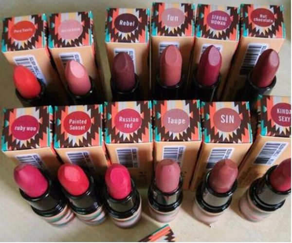 

12 шт новый бренд макияж атласная помада двенадцать различных цветов 3g