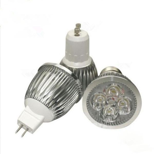 

5x3W 15W MR16 / GU10 / E27 Dimmable Светодиодный прожектор лампы Теплый лампы Алюминиевый Пятно