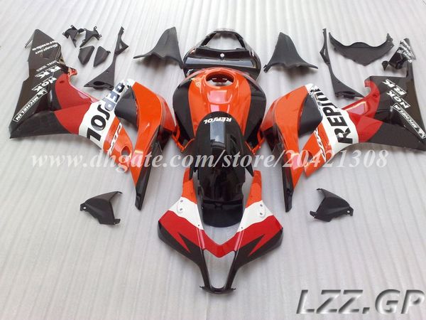 

CBR600RR 07-08 инъекций обтекатели+бак для Honda CBR600RR F5 в 2007-2008 2007 2008 CBR600 F5 и RR обтекателя комплекты #v7j36 оранжевый красный черный