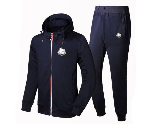 

2077 new autumn men's tracksuits hip hop crooks and castles hoodies+pants dragon tattoo printing male sweatshirt suit, Gray