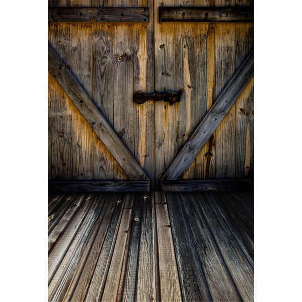 Vintage Cinza De Madeira Porta Vinil Pano de Fundo para o Bebê Recém-nascido Estúdio Sessão Fotográfica Adereços Crianças Crianças Fotografia de Fundo de Madeira Piso