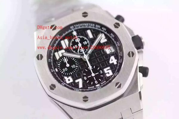 

factory supplier luxury quartz chronograph casual watch stainless steel bracelet mens men's watch watches black dial, Slivery;brown