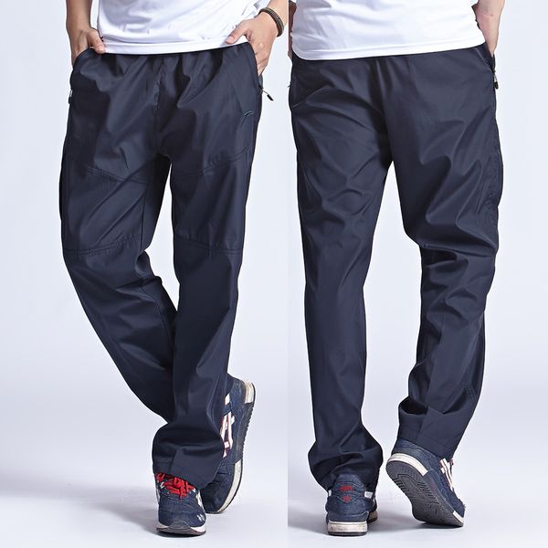 

wholesale-grandwish 2016 new outside mens exercise pants quickly dry mens active pants men physical trousers plus size 3xl, pa094, Black