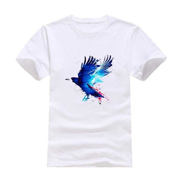 

animals eagle 2020 new clothes fashion man casual t-shirt cotton o neck short sleeve loose personalized unique male tees wholesale, White;black