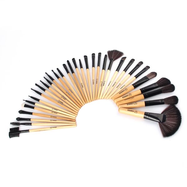 

32pcs brushes set tools foundation face eye powder blusher cosmetics makeup brush kits collections +bag a +beautiful pro vander