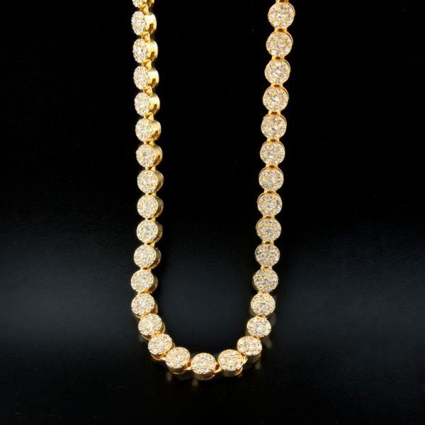 

Цепь кластера ICED OUT ЖЕЛТЫЙ ЗОЛОТО Цвет HIP HOP BLING CZ MEN CHAIN ​​ОЖЕРЕЛЬЕ ЮВЕЛИРНЫЕ ИЗДЕЛИЯ