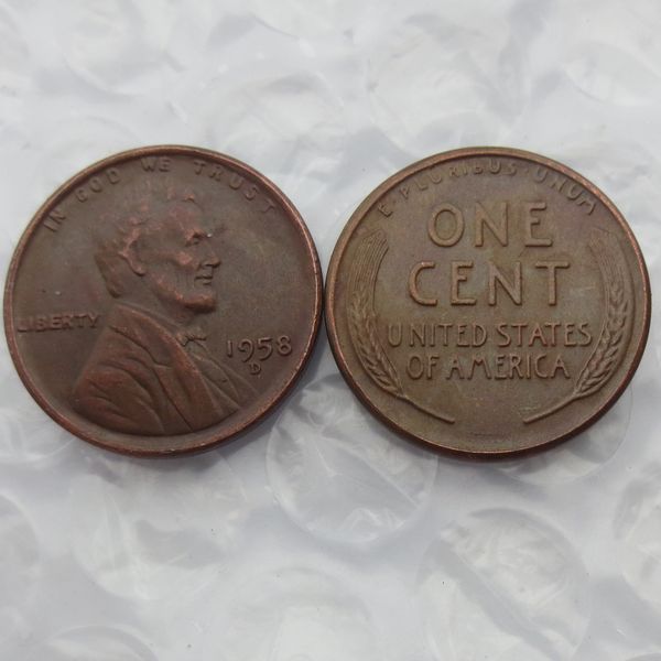 

1958d LINCOLN ONE CENTS COPY USA coins differ Crafts Free Shipping Promotion Cheap Factory Price nice home Accessories Coins