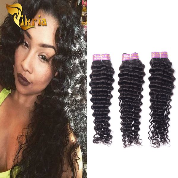 

crochet bradis deep wave human hair weave brazilian malaysian indian peruvian 3 bundles clip in hair extensions natural black color