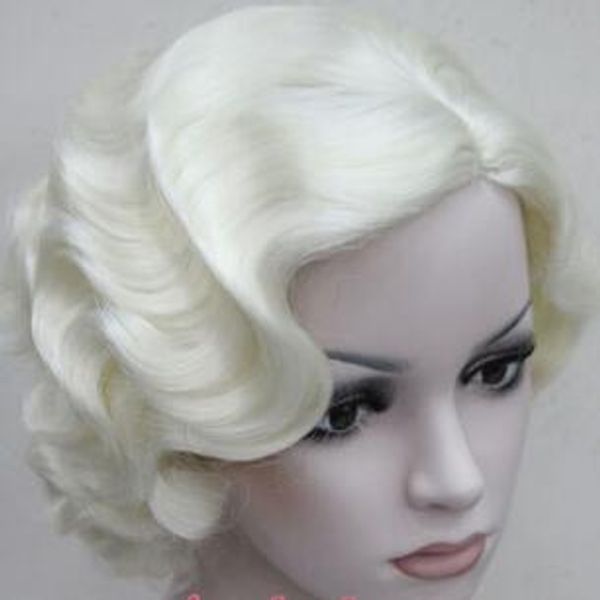 Beautiful Fashion New Ladies Short Wig Classy Vintage Curly Wavy