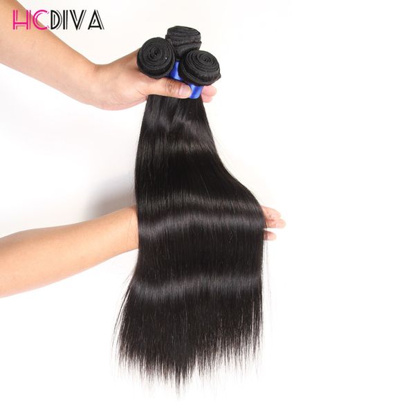 

Brazilian Indian Malaysian Peruvian Extensions Straight Virgin Human Hair Grade 7A 3 Bundles 100% Unprocessed Natural Color Wholesale Sale