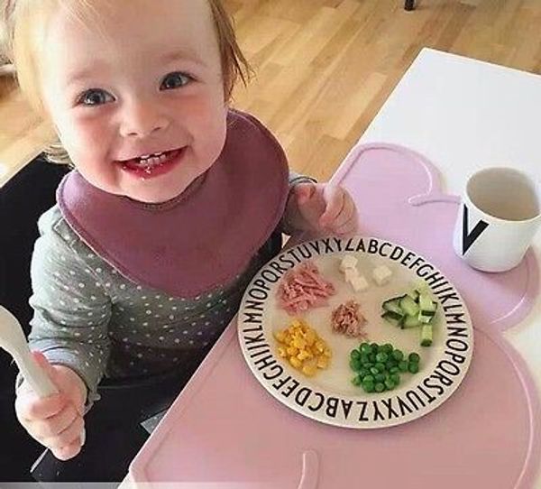

wholesale-silicone placemat bar mat baby kids cloud shaped plate mat table mat set home kitchen pads 48x27cm,bpa free