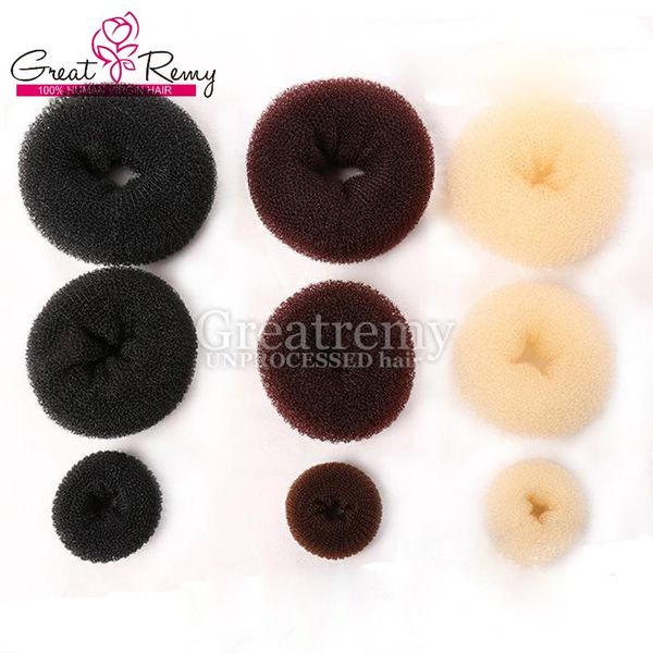 panino facile di nuova bellezza del rullo dei capelli 3pcs/lot per il disc Greatremy di estensione dei capelli di stile della Corea della fascia dei capelli della ciambella