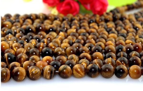 

new tiger eyes agate beads 8mm natural stone loose beads beaded diy jewelry accessories fit necklace bracelet material nice bead, Black