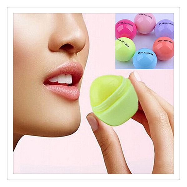 

New 3d lip balm round ball makeup lip tick moi turizing natural plant phere fruit lip pomade glo embelli h lip care tool hipping