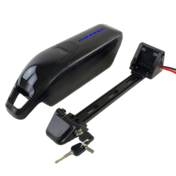 

new dolphin style 36v 500w 350w electric bike battery 36v 10.4ah samsung lithium ion battery with charger