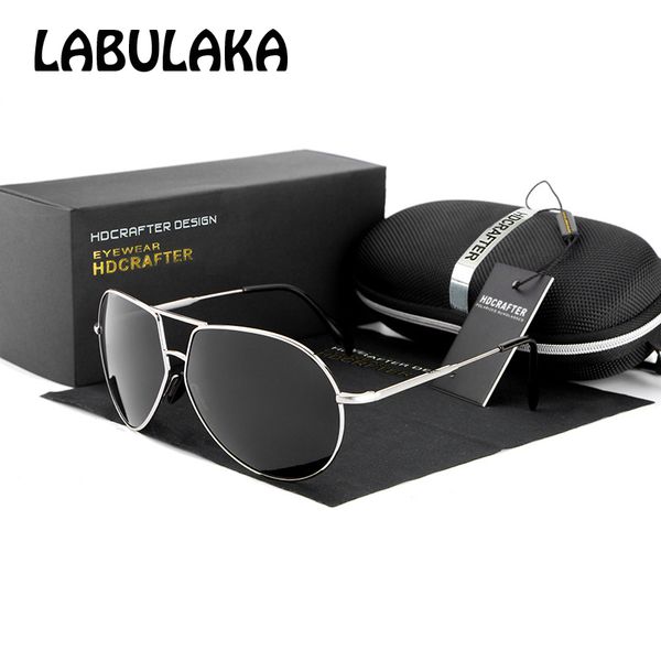 

wholesale- new 2017 aluminum magnesium goggles alloy polarized sunglasses for men sun glasses driver polar polaroid gafas, White;black