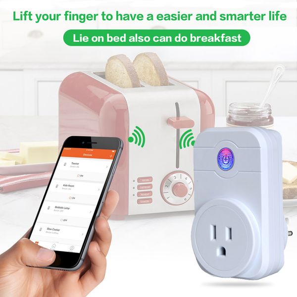 

1PIECS!! Smart WiFi Power Plug адаптер мини Smart Socket пульт дистанционного управления интеллекту