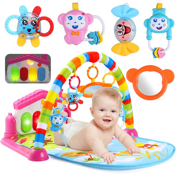 

wholesale- 2016 new baby piano pedal multifunctional body-building frame pad game blanket early music toys