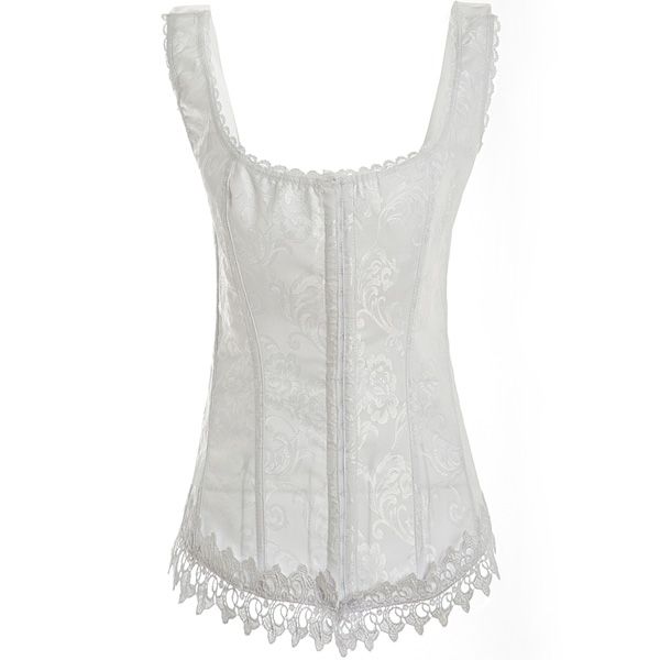 

white bridal corset lingerie bridal shaping corsets underbust corset lace fashion slimming casual clothing for dieter 0894, Black;white