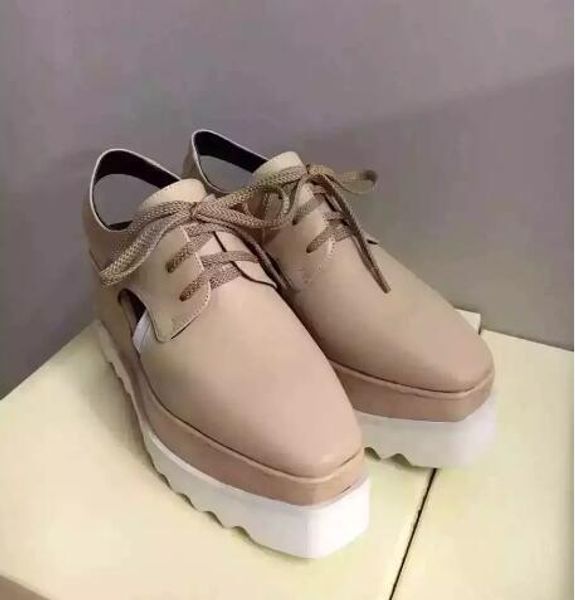 

Оптовая новый Stella Mccartney женщины сандалии обувь розовое золото зеркало кожа Клин п