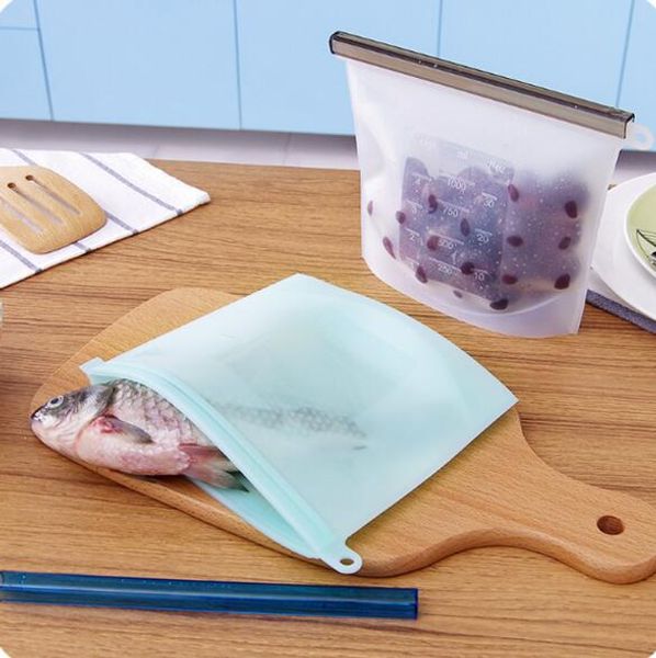 

housekeeping silicone fresh bags home food sealing storage bag organization kitchen gadgets cooking tools accessories supplies