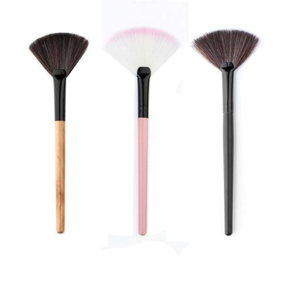 Wholesale New Hot Sale High quality Makeup Fan Blush Face Powder Foundation Cosmetic Brush Free Shipping