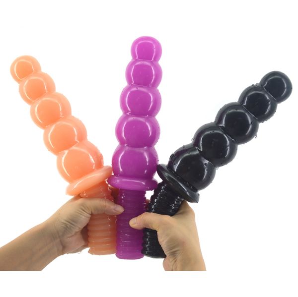 Anal Plug Toy - Big 5 Beads Anal Dildo 11.4inch Long Screw Handle Penis Women Men Butt Plug  Porn Orgasm Sex Toy Jewel Plug Butplugs From Popsextoyzhen, $23.86| ...